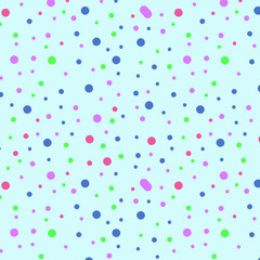 Abstract seamless pattern of multi-colored circles © Taisiya