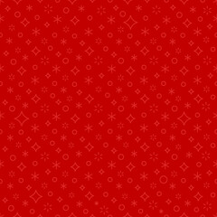 Christmas red seamless background. Holiday pattern. Vector illustration.