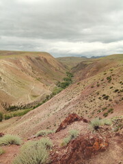Mountain Altai landscape resembling Mars