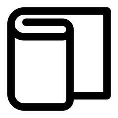 Fabric Line Icon Vector