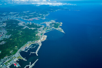 September 27, 2017, Aerial view of Northeast corner of Taiwan, New Taipei City.