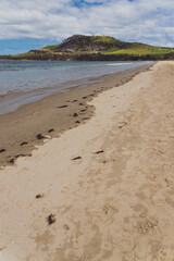 Seven Mile beach a pristine golden sand beach just outside of the city of Hobart in Tasmania, Australia