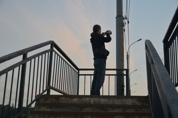 Photo walk with a photographer through the streets of Tambov .