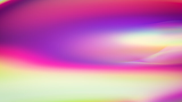 Abstract colourful chromatic glossy background. 3D render