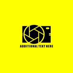 camera photography simple logo or icon vector design template. silhouette of photography. business identity. brand symbol
