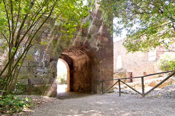 Aymerich Park, Medieval Castle,  Laconi, Oristano, Sardinia, Italy