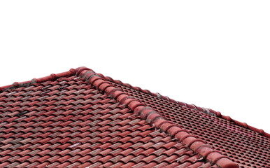 roof tiles isolated on white background