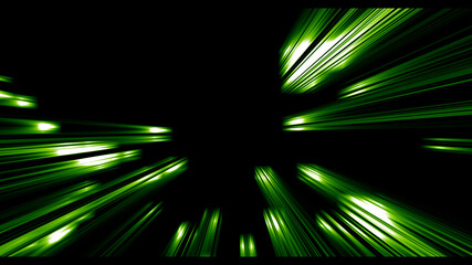 Abstract green background with rays