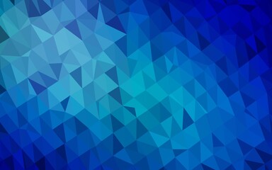Fototapeta premium Light BLUE vector blurry triangle template.
