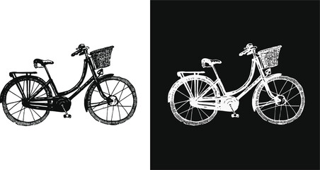 Obraz premium silhouette of a bicycle