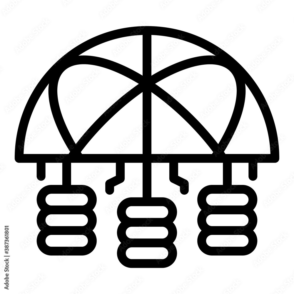 Poster world network icon. outline world network vector icon for web design isolated on white background