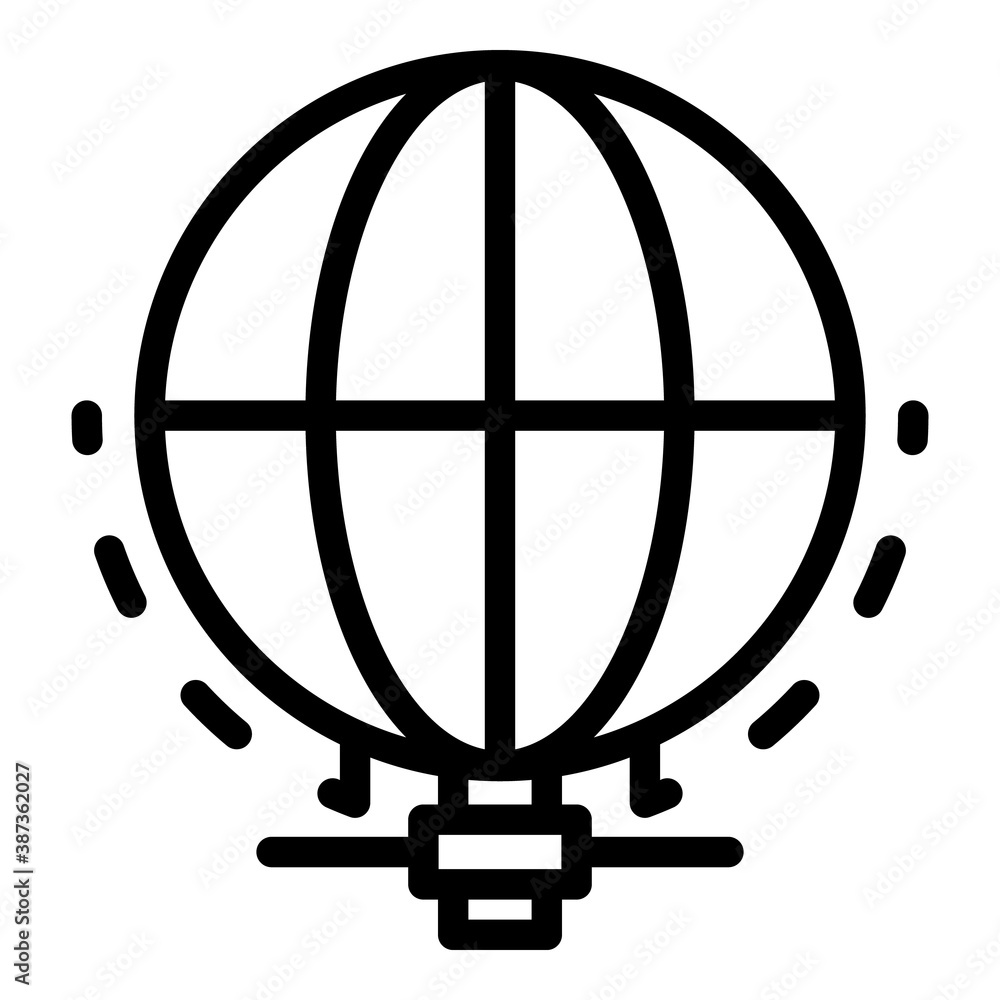 Poster communication global network icon. outline communication global network vector icon for web design i
