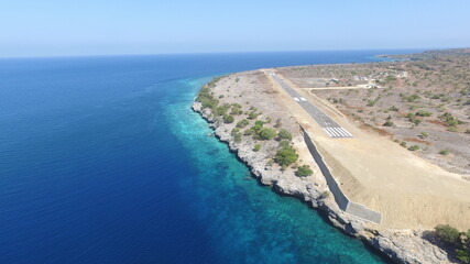 This is an airstrip on the island of Kisar close to the ocean