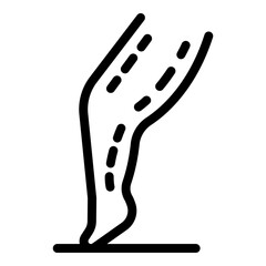 Skin surgery icon. Outline skin surgery vector icon for web design isolated on white background