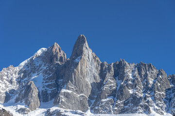alps mountain with snow