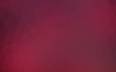 Obraz premium Dark Pink vector shining triangular template.