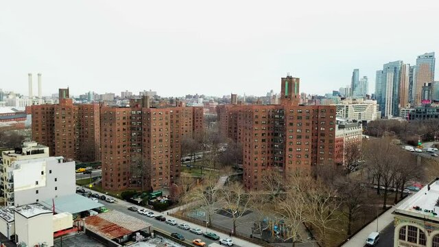 Aerial View of Farragut Housing Projects in Brooklyn, New York