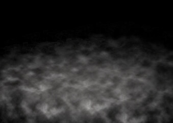 l&eacute;ger nuage ou fum&eacute;e blanche sur fond noir