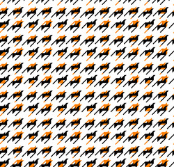 Houndstooth seamless pattern. Vintage textile texture. Classic fashion. crowbars images pattern.
