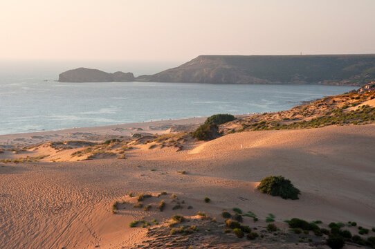 sunset in the beach of Torre dei Corsari