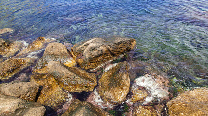 Rocks and sea