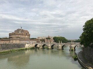 river view rome italy