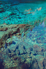 Five-Coloured pool, Jiuzhaigou National Park, Sichuan Province, China, Unesco World Heritage Site