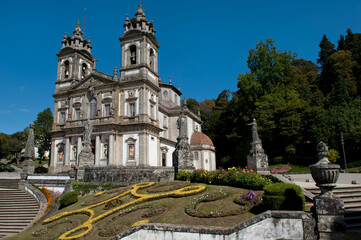 Fototapeta na wymiar Bom Jesus do Monte Sanctuary, Braga, Minho, Portugal