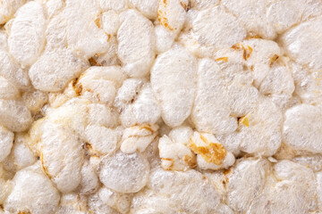 Grain crispbreads close up macro as a background.
