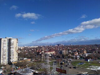 Naklejka premium view of the city of the city