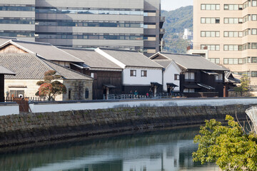 Obraz premium 出島橋からの出島