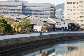 Obraz premium 出島橋からの出島