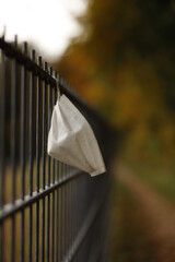 Covid Mask in Nature