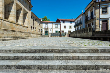 Fototapeta na wymiar Rossio da Sé Square near the Cathedral, Braga, Minho, Portugal