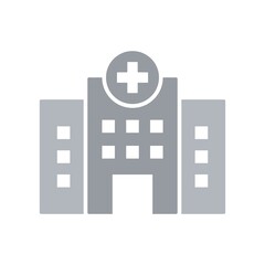 Hospital Icon Color Design Vector Template Illustration