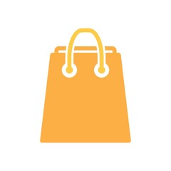 Shopping Bag Icon Color Design Vector Template