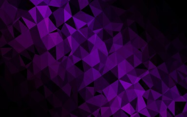 Fototapeta premium Dark Purple vector polygon abstract background.