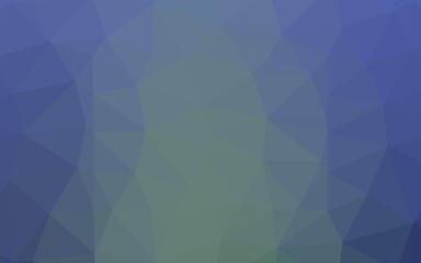 Obraz premium Light Blue, Green vector triangle mosaic cover.