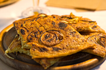 The famous fainè made with chickpea flour