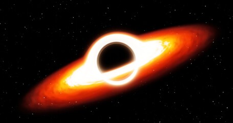 Fototapeta premium Black holes 3d rendering. Art black hole background. Dark dimension. Mysterious dimension. Wormhole.