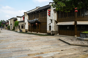 Ancient town buildings and streets in Nanjing, China