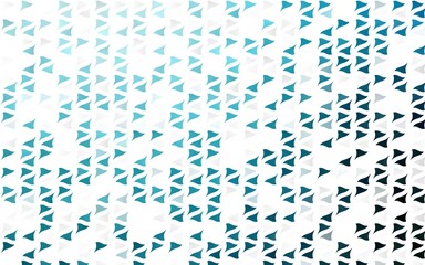 Light BLUE vector template with crystals, triangles.