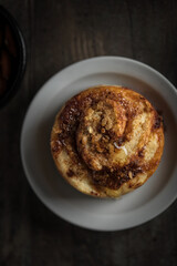 Cinnamon roll brioche fait maison au miel