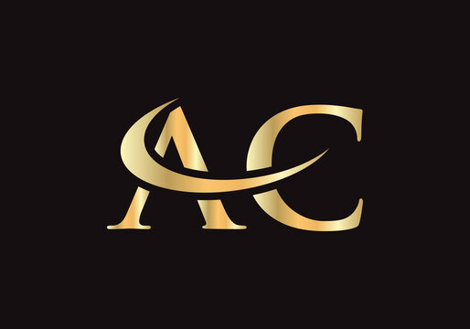 letter AC logo design with modern trendy. Initial AC logo.