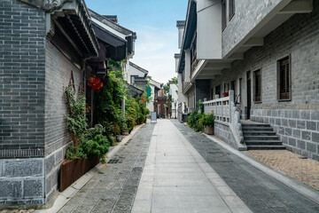 Lotus Lane, the ancient town alley in Nanjing, Jiangsu Province, China