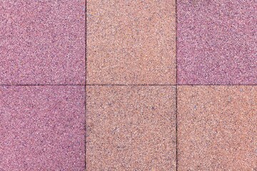 Fototapeta premium Vintage red and yellow cobblestone pavement pattern and background