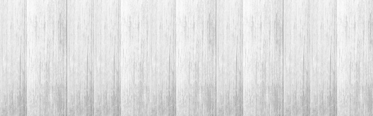 Obraz premium Panorama of Wood plank white timber texture and seamless background