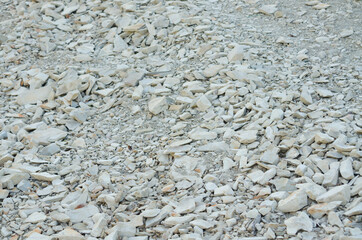 Background of stones on a bright Sunny day