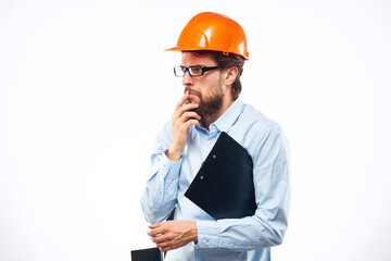 Man in working uniform professional construction lifestyle