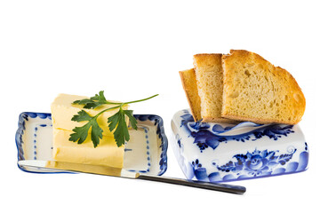 Toasts of bread and butter